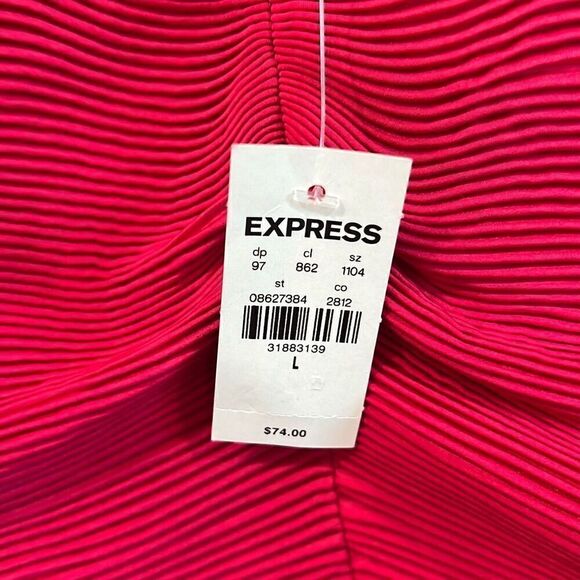 Express pink cropped blouse size large - Picture 6 of 8